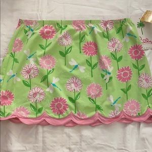 Lilly P Swimsuit Coverup Skirt Flower Dragonfly